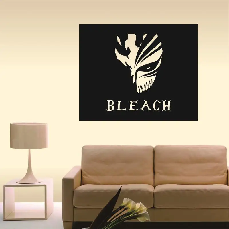 Dctal Bleach Kurosaki Ichigo etiqueta del coche de la pared ventiladores dibujos animados vinilo pegatinas 1 | Дом и сад