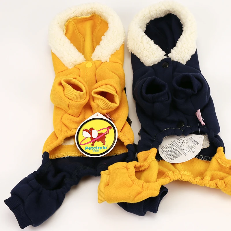 2017 забавная Одежда для собак зимний теплый флисовый костюм пальто щенков одежда