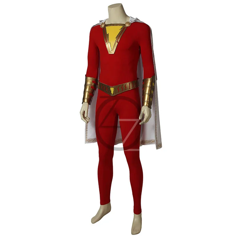 Shazam косплей костюм капитана Билли бэтсона комбинезоны костюмы супергероя