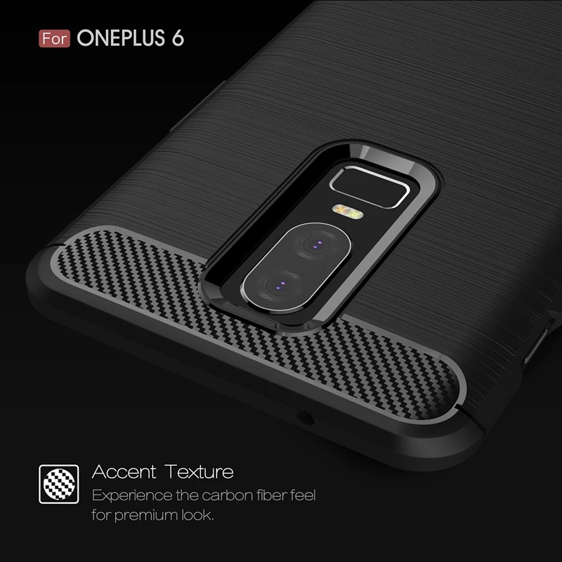 For OnePlus 6 Case Soft Silicon TPU Cover Carbon Fiber One Plus Phone Fundas Back | Мобильные телефоны и аксессуары