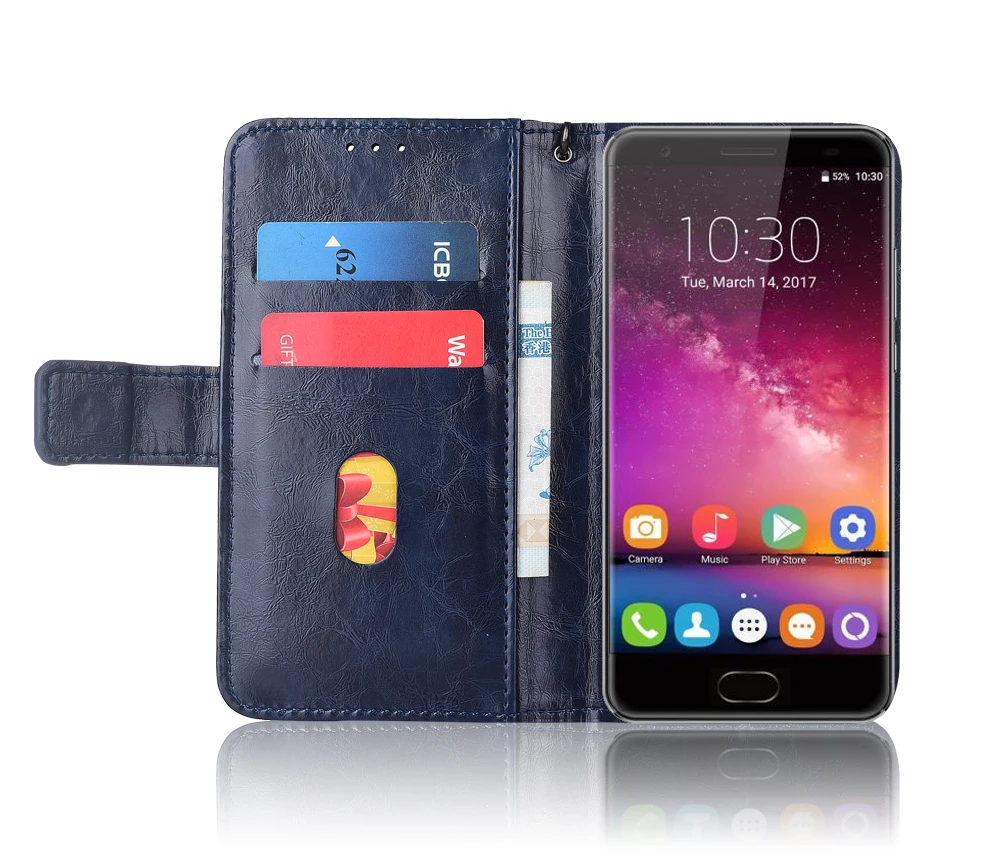 Кожаный чехол-книжка для Oukitel K6000 Plus Fundas с цветочным принтом 100% специальный