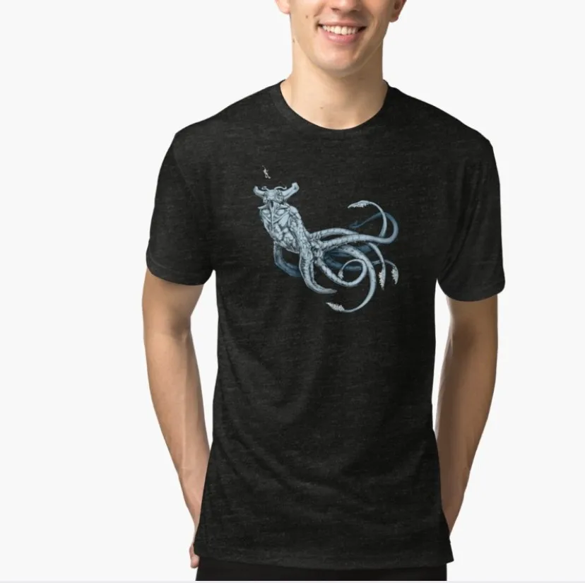 Cool Men 3D Sea Emperor Transparent By Unknownworlds T-Shirt Hobby Printed Outfits Unisex Girl Cute Top Hipster Shirts Oversize | Мужская