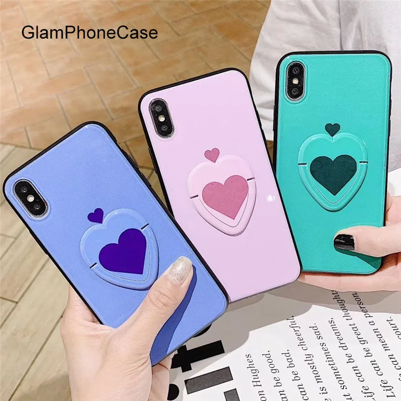 GlamPhoneCase Love Bracket Phone Case For iPhone X XS Max XR / 7 8 6 6s Plus |