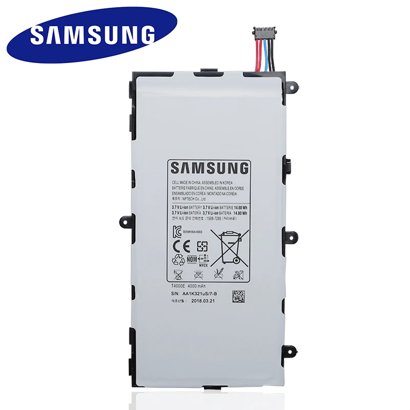 Аккумулятор SAMSUNG T4000E для планшета Samsung Galaxy Tab3 сменный аккумулятор 7 0 T210 T211 T2105 T217a