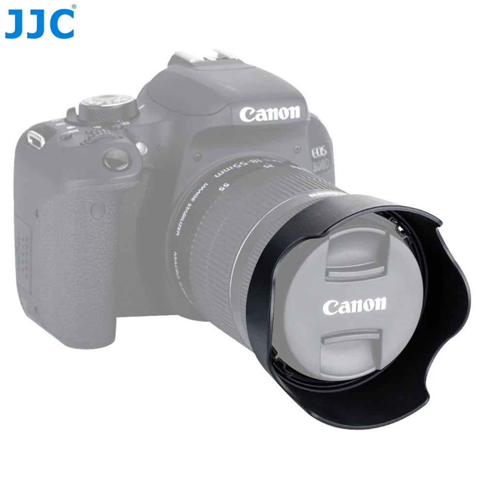 JJC LH-63C цветок Форма бленда объектива для Canon EF-S 18-55 мм f/3.5-5.6 IS STM Объектив Заменяет Canon EW-63C