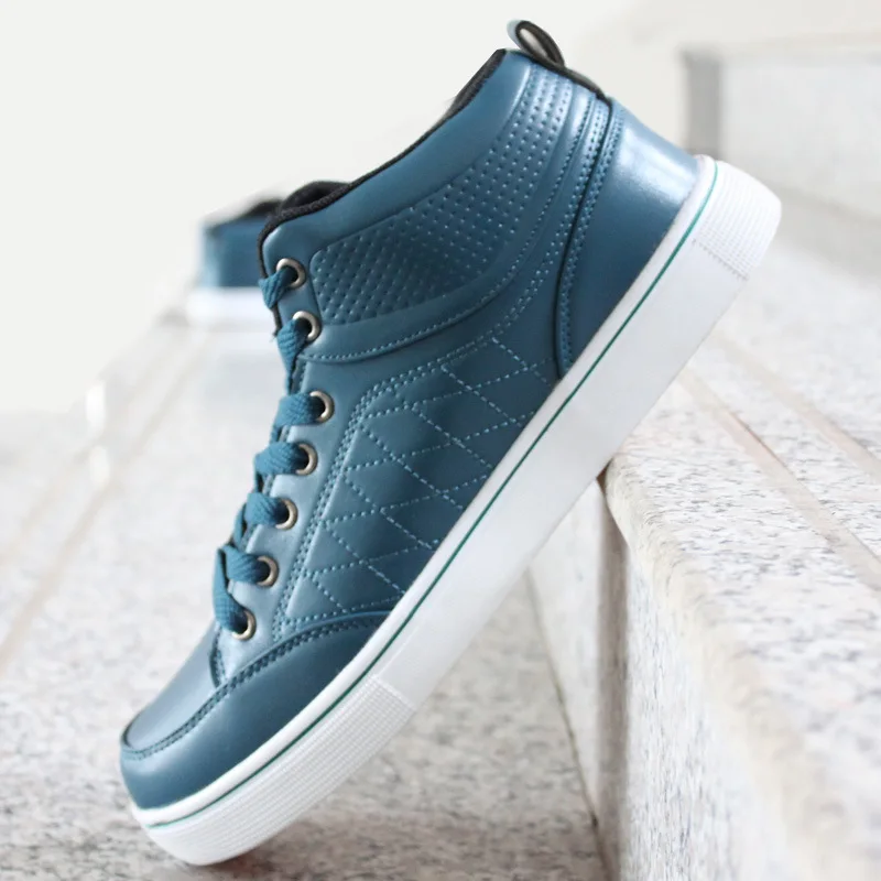 Мужская обувь 2017 повседневная с высоким верхом для скейта Модные ботильоны