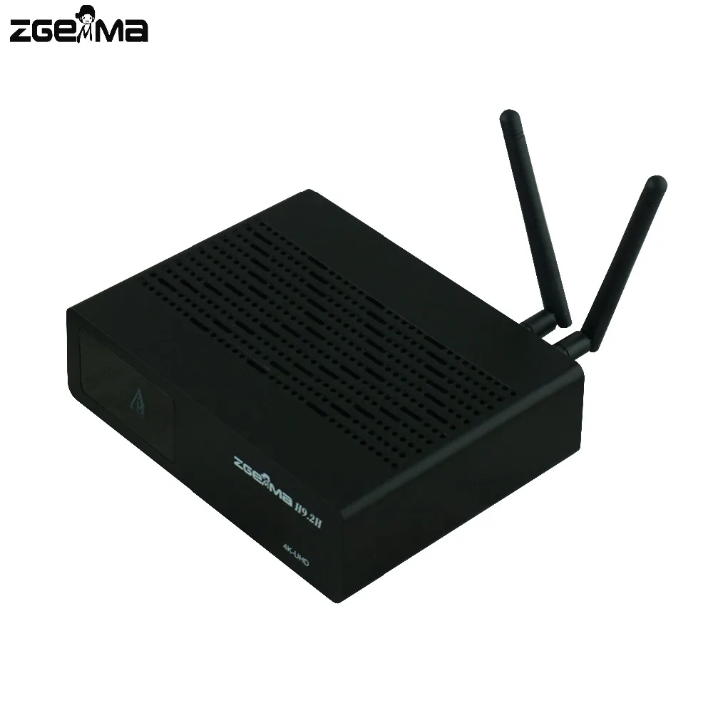 2 шт./лот ZGEMMA H9.2H 4K UHD TV Box Linux OS E2 двухъядерный H.265/HEVC мультипотоковый коридор + T2/C