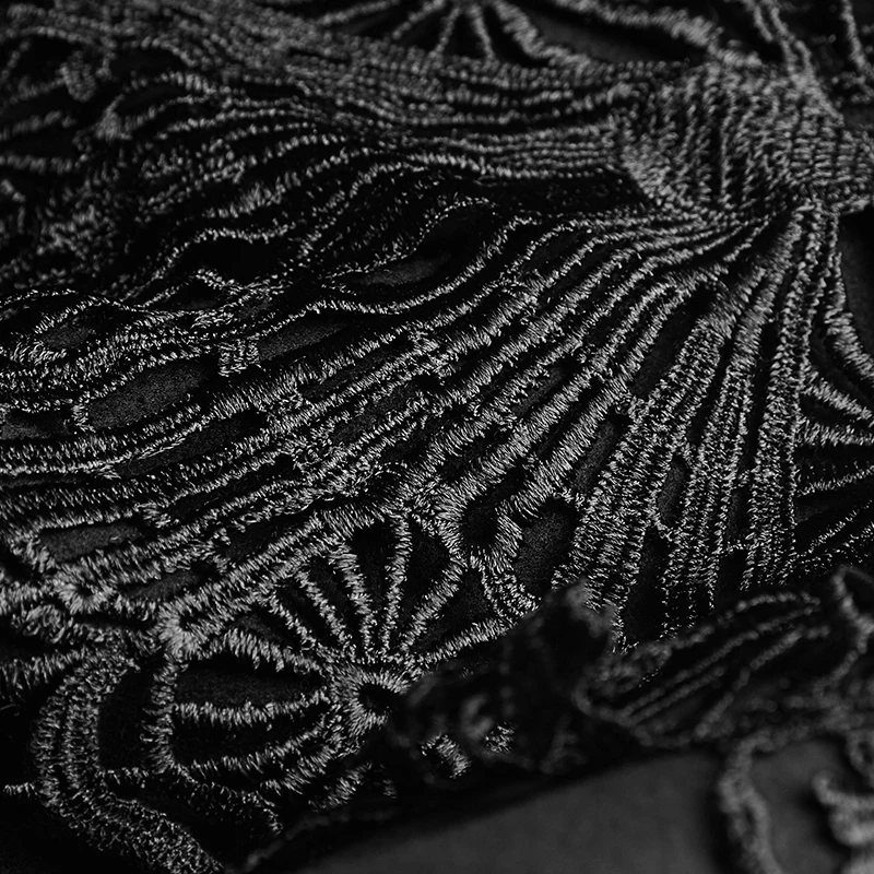 Женское длинное шерстяное пальто готическое двухстороннее в стиле панк с