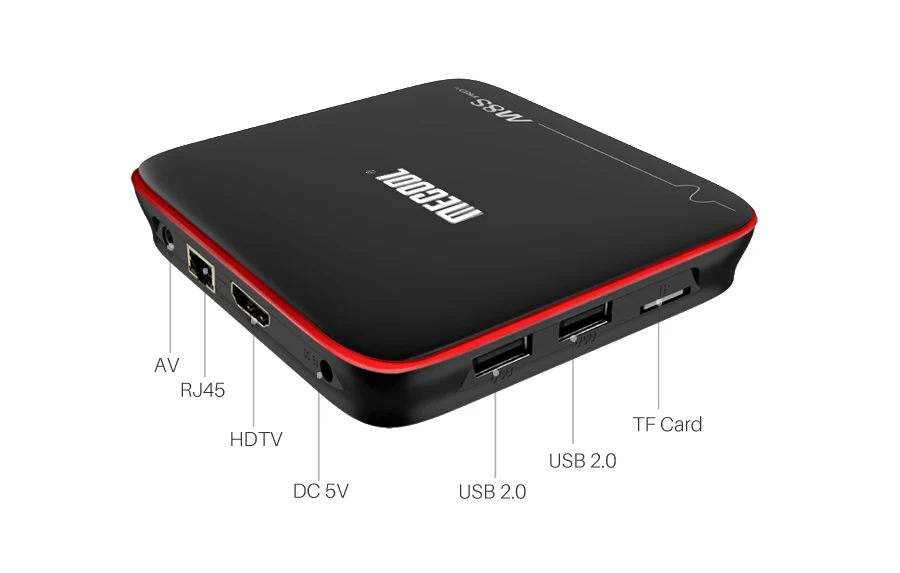 Mecool M8S PRO W Smart tv Box Android 7,1 Amlogic S905W 1 ГБ 8 ГБ 2 Гб 16 Гб медиаплеер Поддержка IP tv Box 2,4G WiFi PK x96 mini