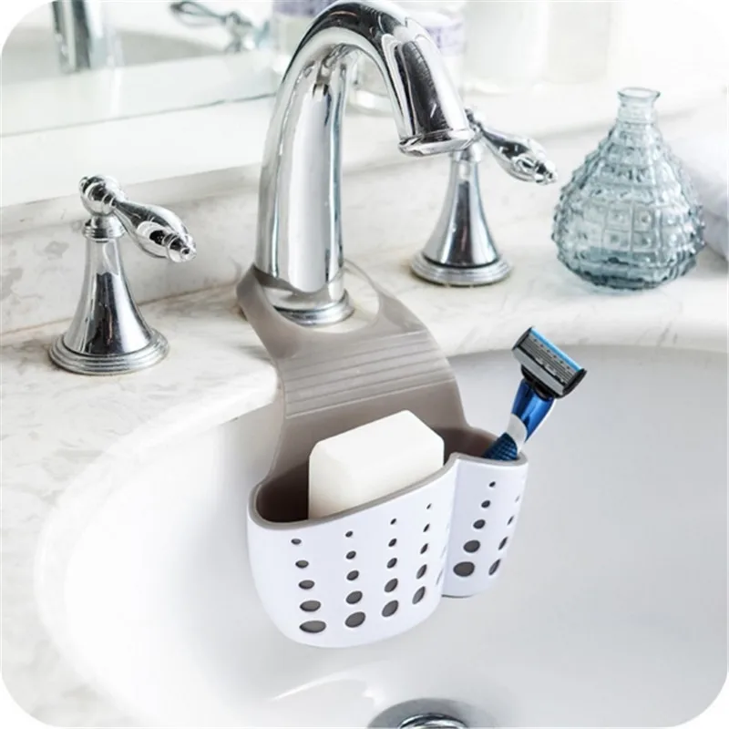 Двухслойная подвесная сливная корзина для кухни и ванной держатель раковины