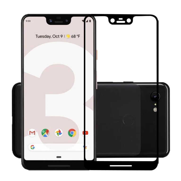

75 Pcs/Lot 2.5D Premium Tempered Glass for Google Pixel 3 Full Coverage Screen Protector Protective Film for Google Pixel 3 XL