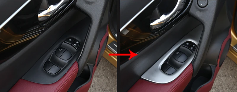 4 шт. для Nissan Qashqai 2016 2018 автомобильный стеклянный подъемный переключатель панель