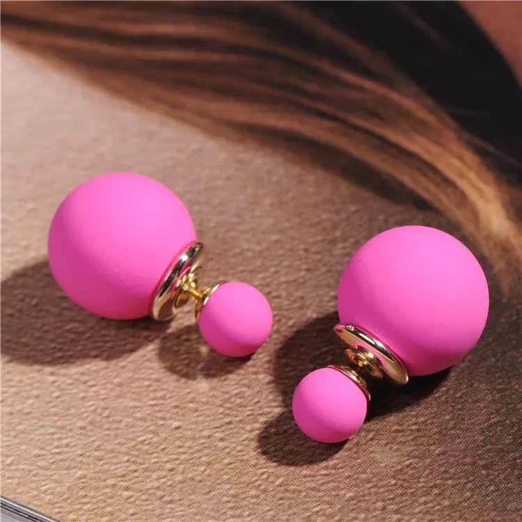 Новинка 2017 высококачественные Двухсторонние серьги гвоздики с жемчугом для