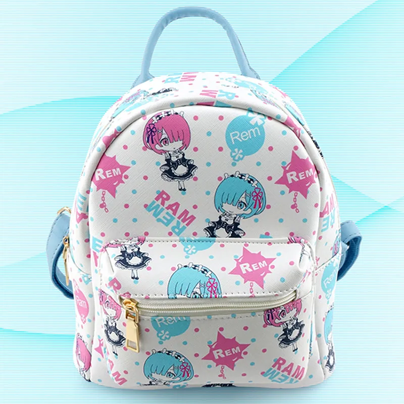 Аниме мультфильм Хацунэ Мику emoji re: ноль Hajimeru Isekai Seikatsu рюкзак школьный|backpack