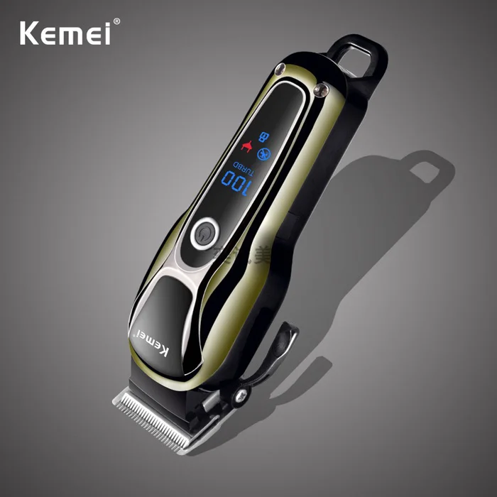 2 шт. Kemei KM-1990 волос триммер для Мужская электрическая Перезаряжаемые 5 Вт машинка