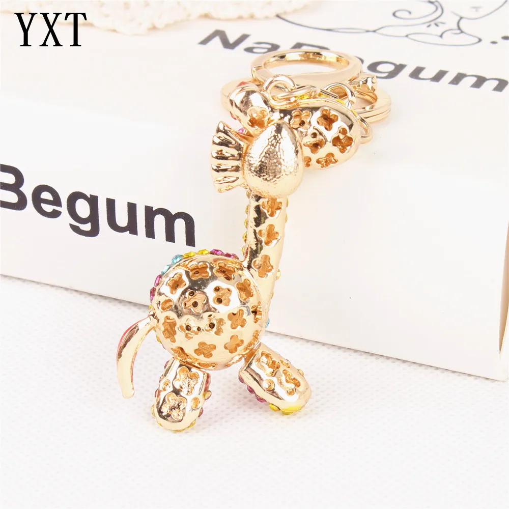 Кольцо брелок с подвеской в виде кошелека жирафа|key ring chain|bag key ringfashion |
