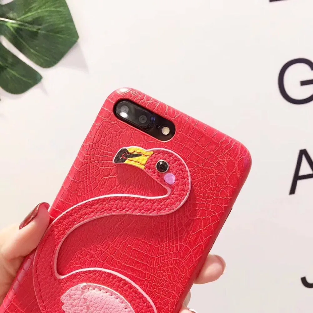1 шт./лот Бесплатная доставка кортико Фламинго футляр для iPhone 6 P 7 X iphone 8 плюс |
