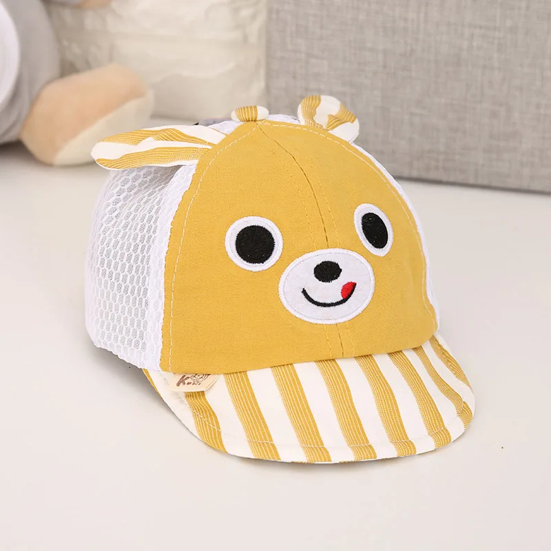 3-24 month MIXIU/милые шапки с героями мультфильмов; летняя детская шапка для новорожденных; бейсболка для мальчиков и девочек; хлопковая Бейсболка унисекс для малышей; детские шляпы от солнца; подарки - Цвет: 3-24 month