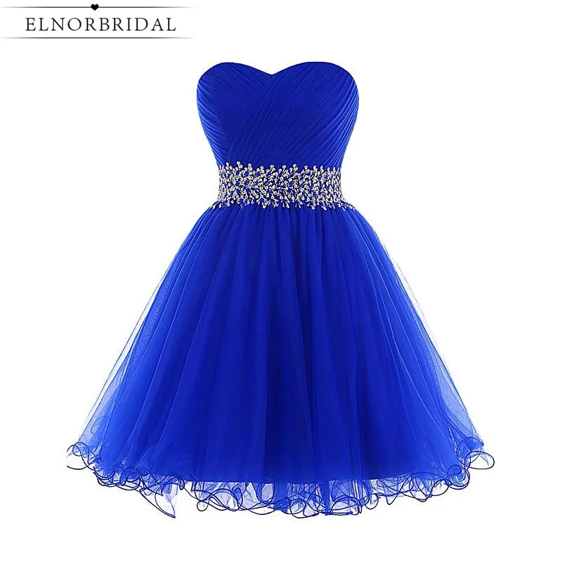 

Royal Blue Cocktail Dresses 2021 Sexy Robe Cocktail Courte Chic Real Images Short Prom Dress Girls Homecoming Gowns