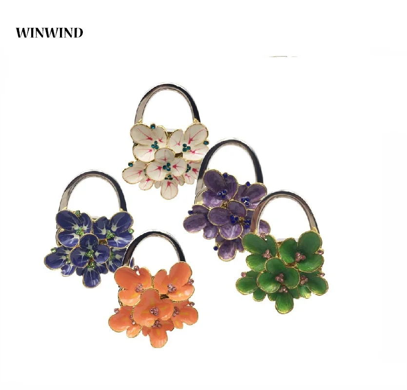 30 шт./лотерея складной столик для кошельков Стразы вешалка сумок держатель