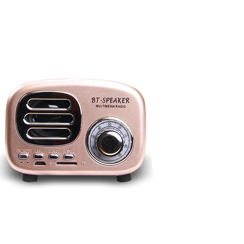 Беспроводная Bluetooth Колонка FooHee радио в стиле ретро поддержка TF карты
