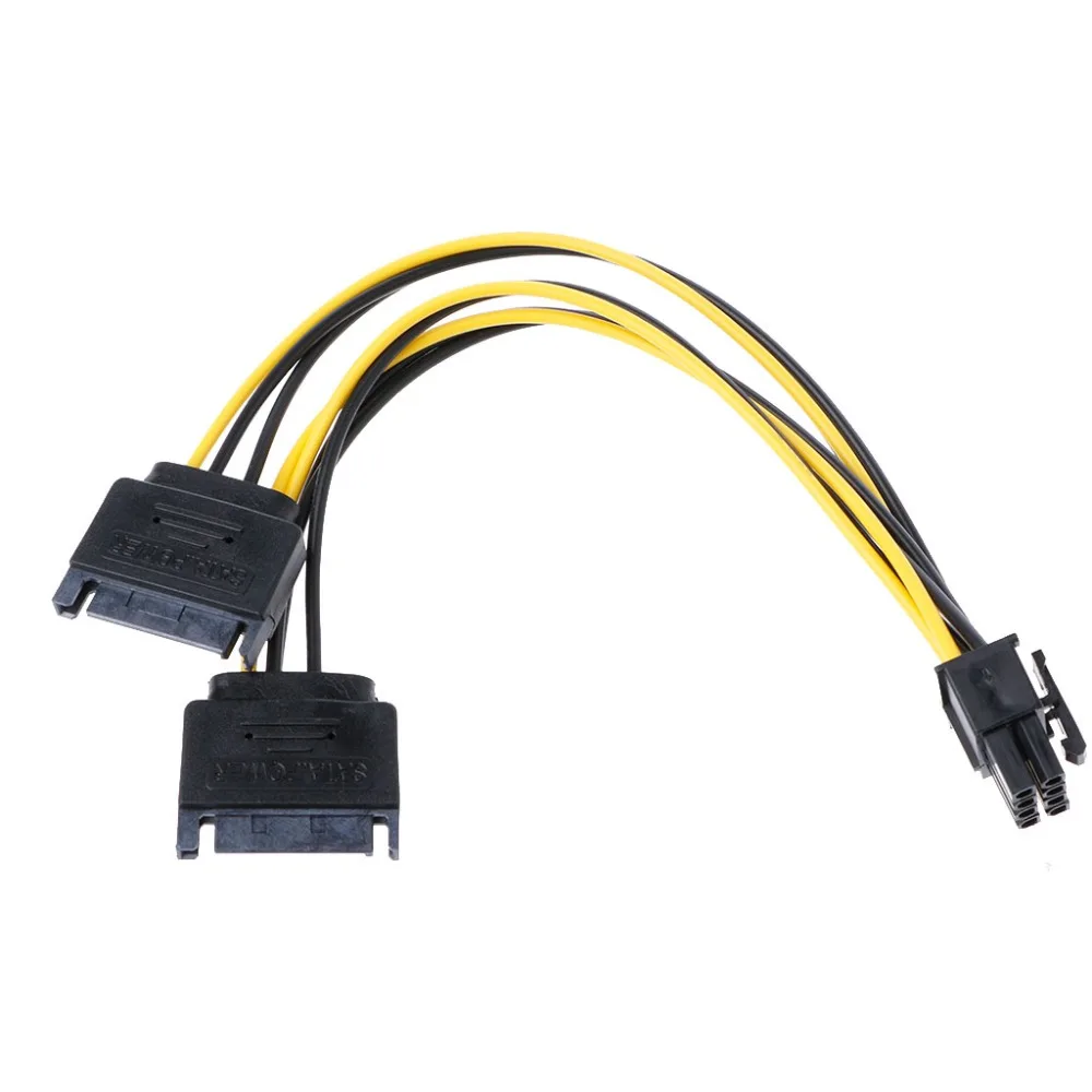 Кабель питания PCI-E Male для ПК графический видеодисплей карта 20 см провод 18AWG C26