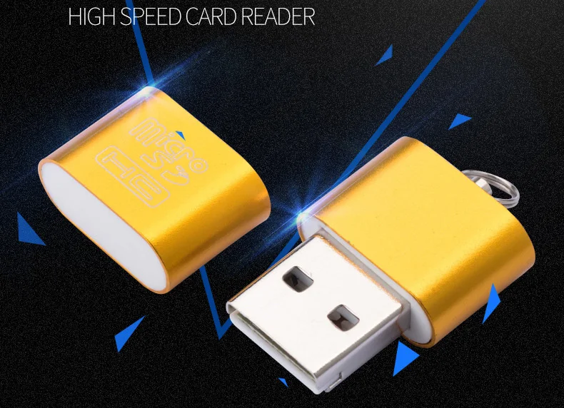 Высокоскоростной USB 2,0 интерфейс Micro SD TF T-Flash устройство для чтения карт памяти адаптер легкий портативный мини карты памяти оптом
