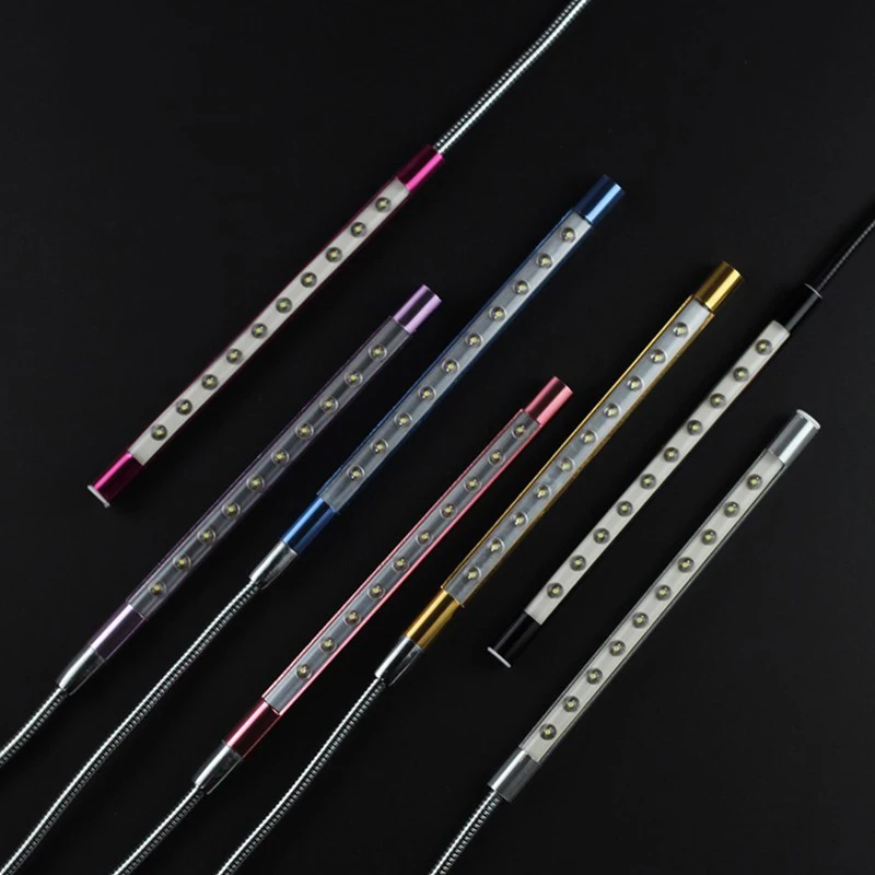 Портативный светодиодный мини-светильник с 10 светодиодами и USB 5 В Регулируемая