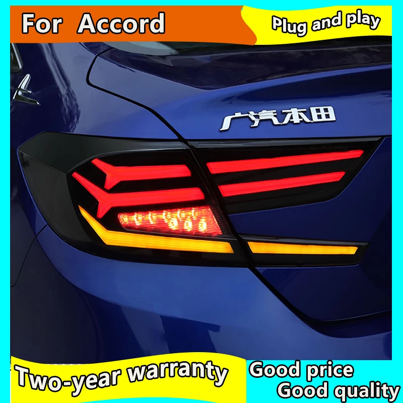 

Car styling LED Taillight For Honda Accord 10 2018 2019 Rear Fog Lamp + Brake Light + Reverse Light + Dynamic Turn Signal