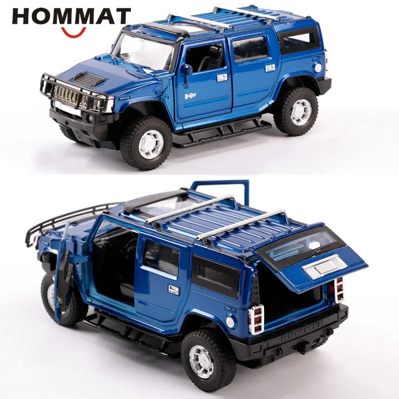 HOMMAT имитация 1:32 Hummer H2 внедорожный внедорожник литая модель игрушечного автомобиля Модель автомобиля литая металлическая коллекция подарок назад красный