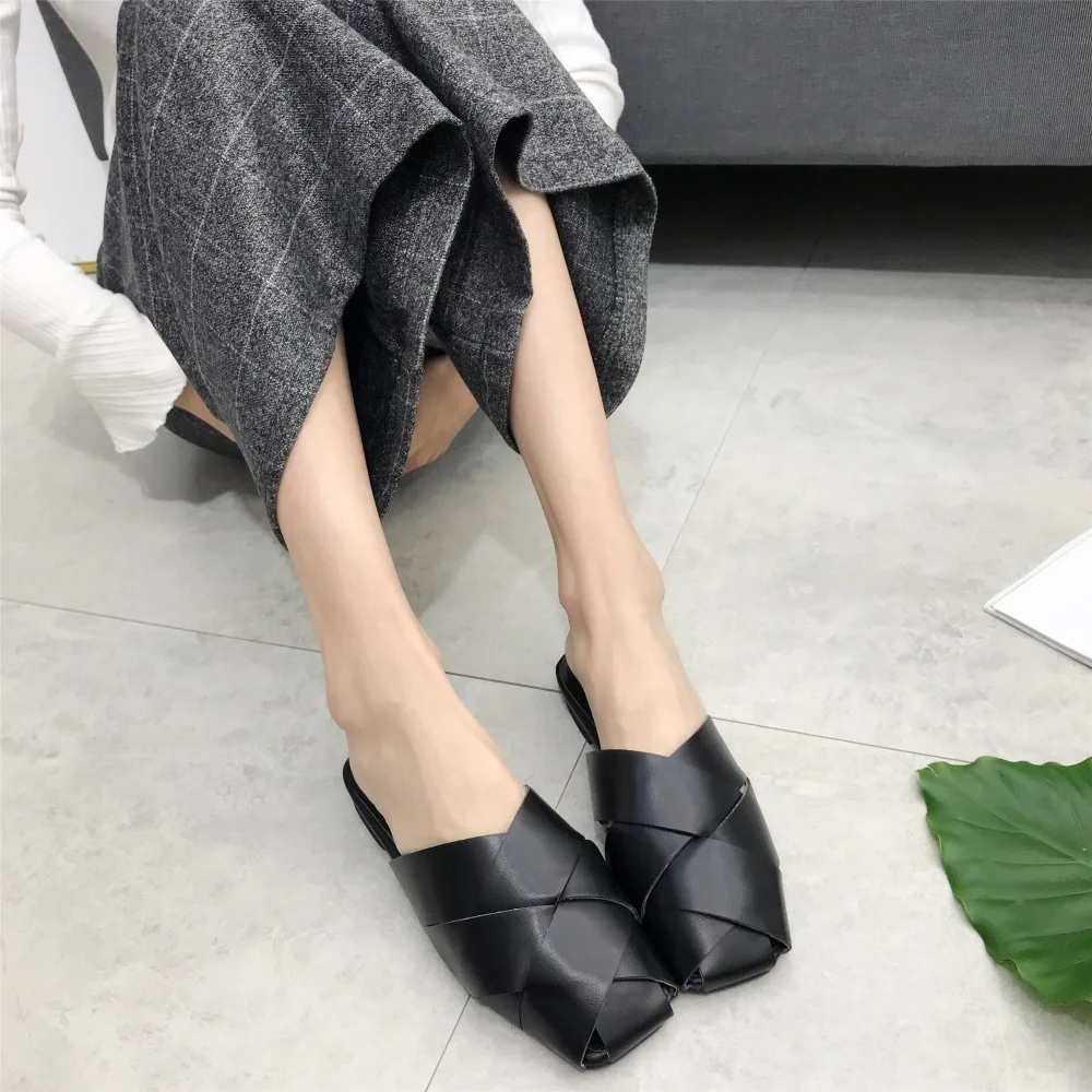 Kmeioo/новые стильные выразительные сандалии с квадратным носком на плоской