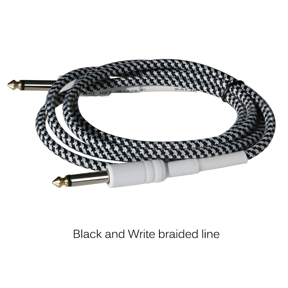 High quality Guitar cable 6.35mm Audio with PVC/Nylon braided for guitar to Sound 1.5M 2M 3M 5M 8M 10M | Электроника