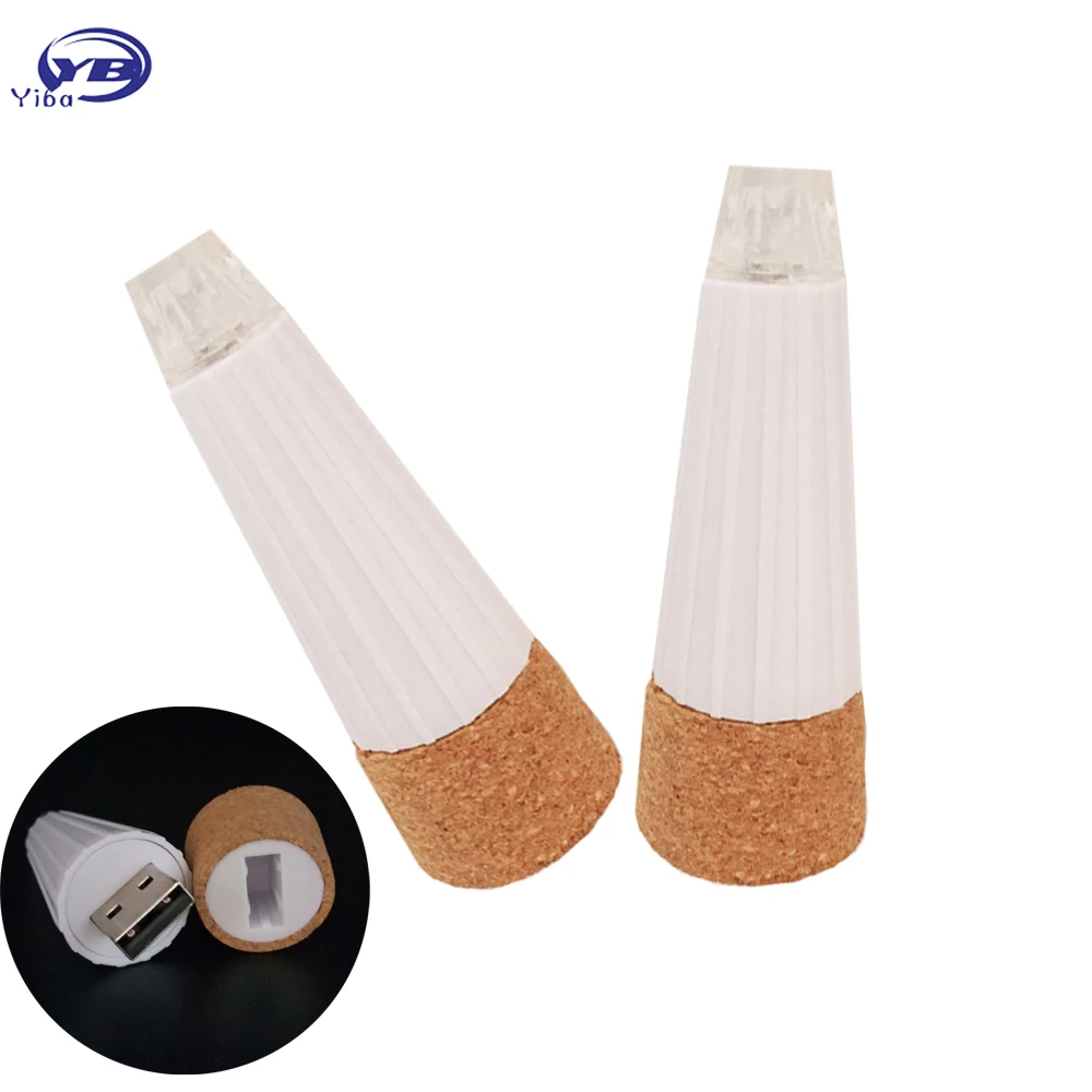 Перезаряжаемая USB гирлянда YB Yiba в форме пробковой бутылки затвор свет стекло вино