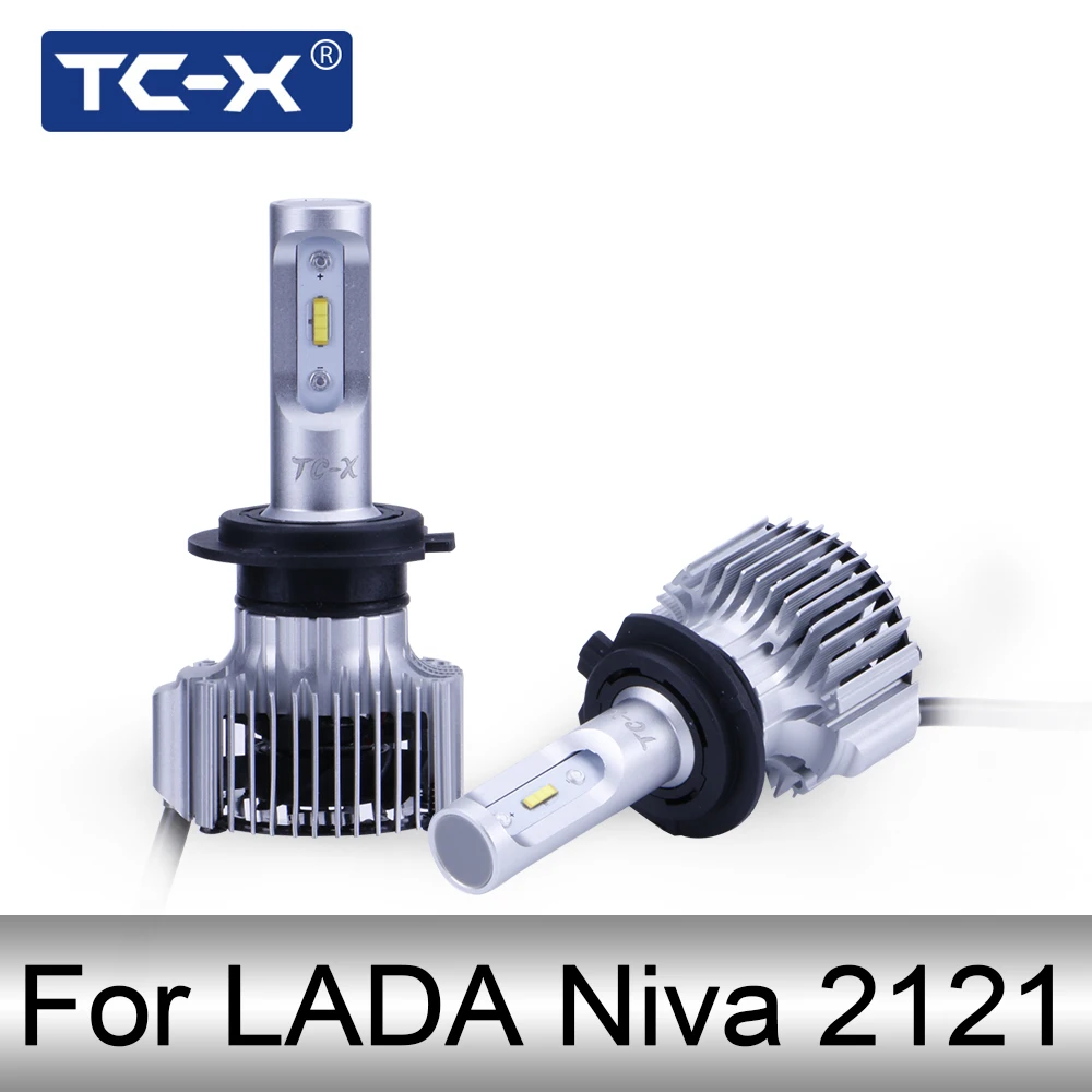 TC-X Автомобильные светодиодные лампы для Лада Нива 2121 H4 высокая/низкая луч