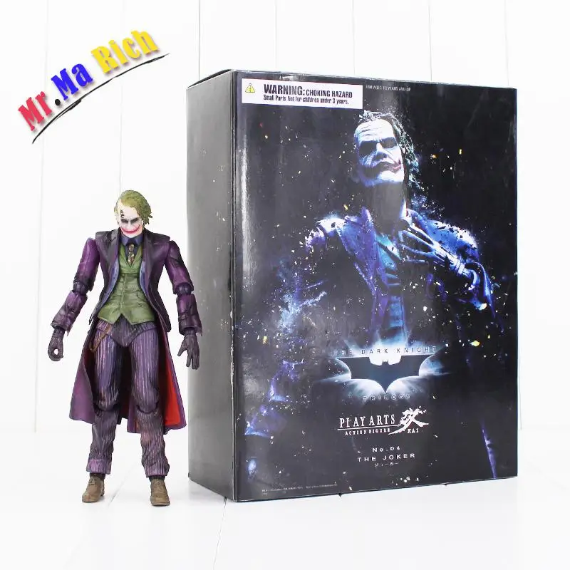 22 см Gioca Arts Kai no.04 Il Joker Action Figure Jolly Con Carte Da Poker Coltello Guanti Maschera Modello Bambola Collezione|joker action