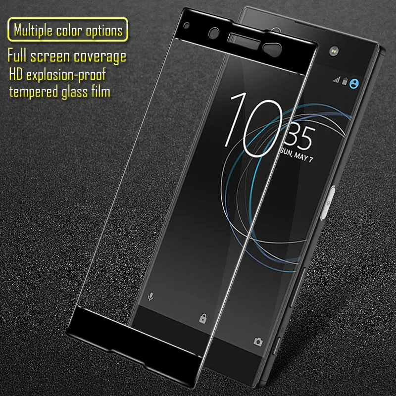 Изогнутое закаленное стекло с полным покрытием для Sony Xperia XA1 Ultra Защитная пленка