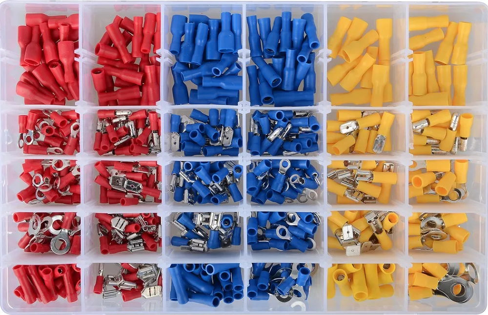 480 Шт. изолированные Провода Разъем Обжимной Терминал Ассортимент Комплект|connector