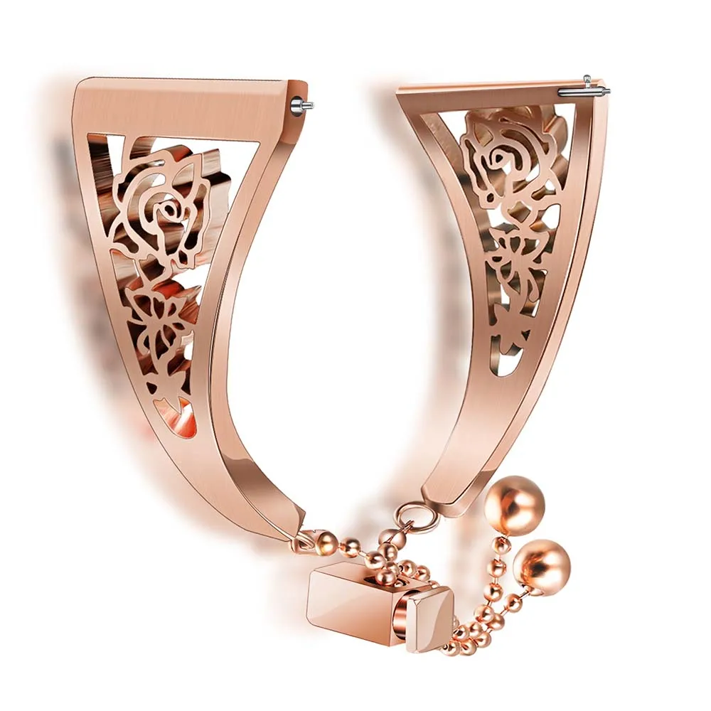 Rose Gold Женский ювелирный ремешок для часов 18 мм для Asus ZenWatch 2 women Withings 36 мм LG Watch style huawei Watch 1st ремешок из нержавеющей стали - Цвет ремешка: Rose Gold