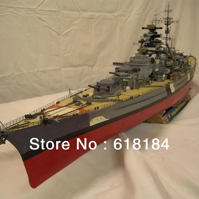Бесплатная пересылка поделки бумажная модель военного корабля 1 м длиной 1:250