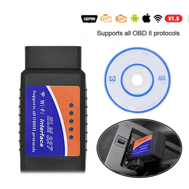 Maozua elm327 V1.5 USB модифицированный переключатель для f-ord MS CAN HS CAN Forscan OBD2 диагностический сканер elm327 OBD 2 Bluetooth V1.5 Wifi - Цвет: wifi v1.5