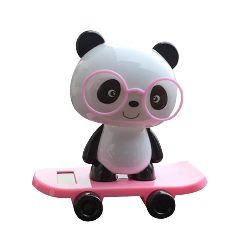 Танцующая игрушка на солнечных батареях Милая поплавок панда качающаяся кукла