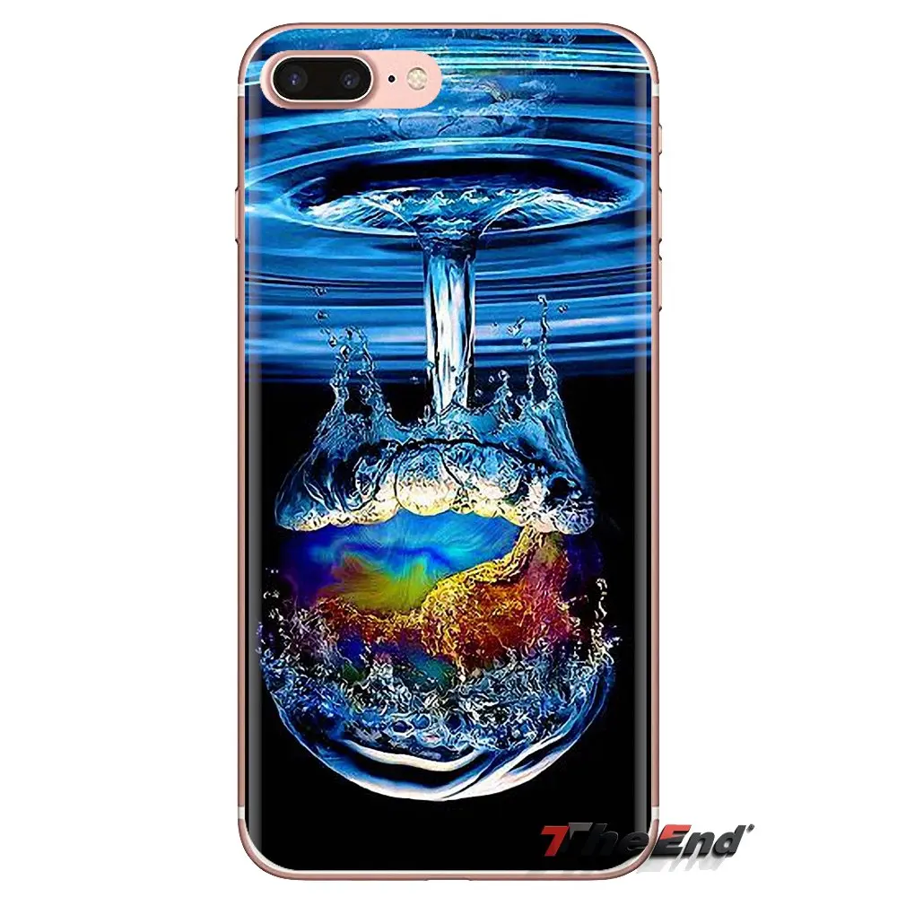 Water Drop Photography bubbles Art For Samsung Galaxy S3 S4 S5 Mini S6 S7 Edge S8 S9 S10 Plus Note 3 4 5 8 9 Silicone Phone Case |