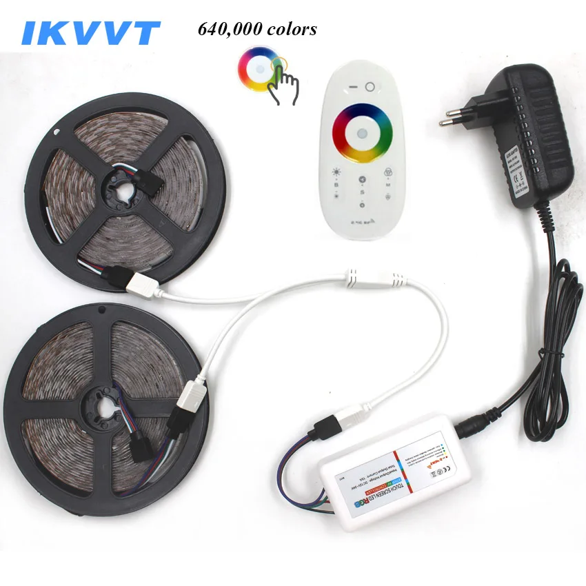 IKVVT 12В Светодиодная лента RGB неоновая лампа 2835 rgb Водонепроницаемый пульт