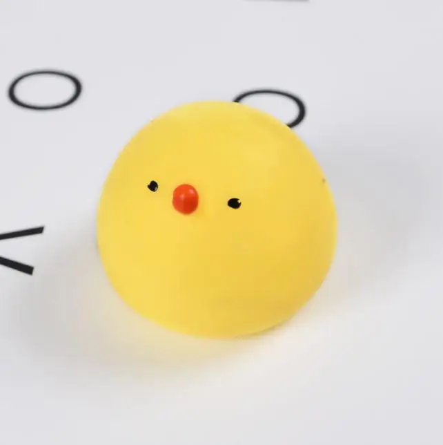 Tangyuan Chicken Мини Изменение цвета мягкий милый кот Антистресс мяч выжать Моти рост Abreact мягкий липкий снятие стресса забавная Подарочная игрушка - Цвет: Tangyuan Chicken