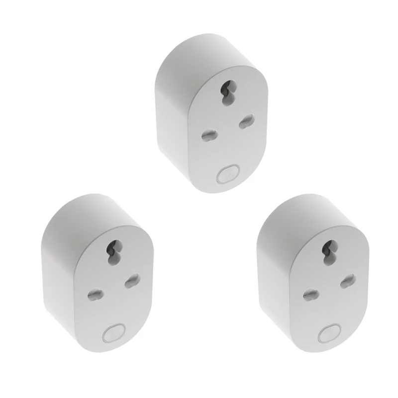 3PCS Plug Индия Южная Африка 16А Смарт Wi-Fi Разъем Tuya Alexa Google Assistant IFTTT Голосовое управление розетка - Цвет: 3PCS Plug