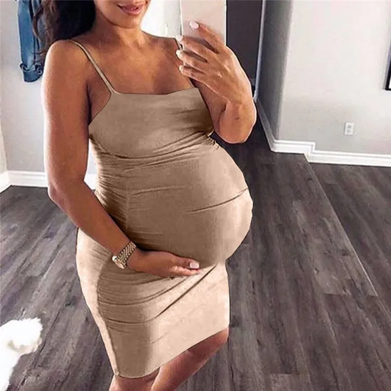 Без рукавов для беременных мини платье Для женщин аксессуары Bodycon Повседневная