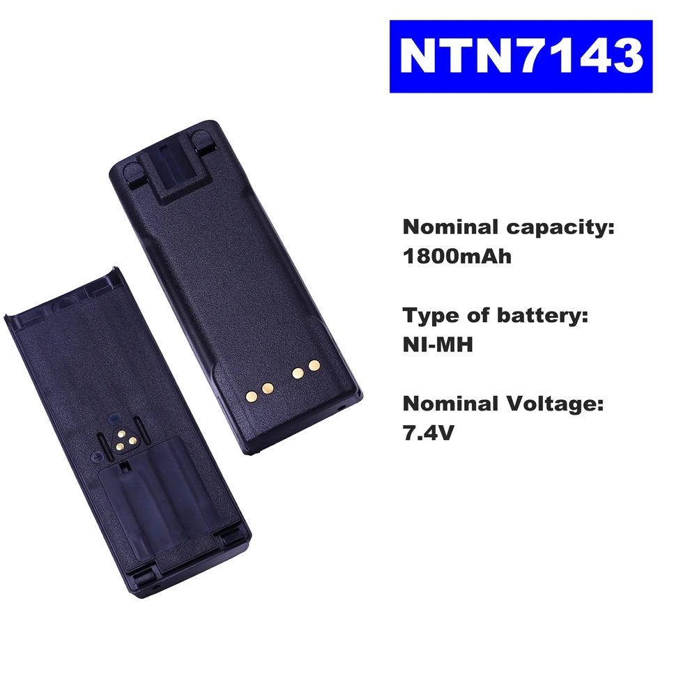 7.4V 1800mAh NI-MH Radio Battery NTN7143 For Motorola Walkie Talkie MTX838/8000/9000 GP900/1200 HT1000 MT2000 Two Way Radio