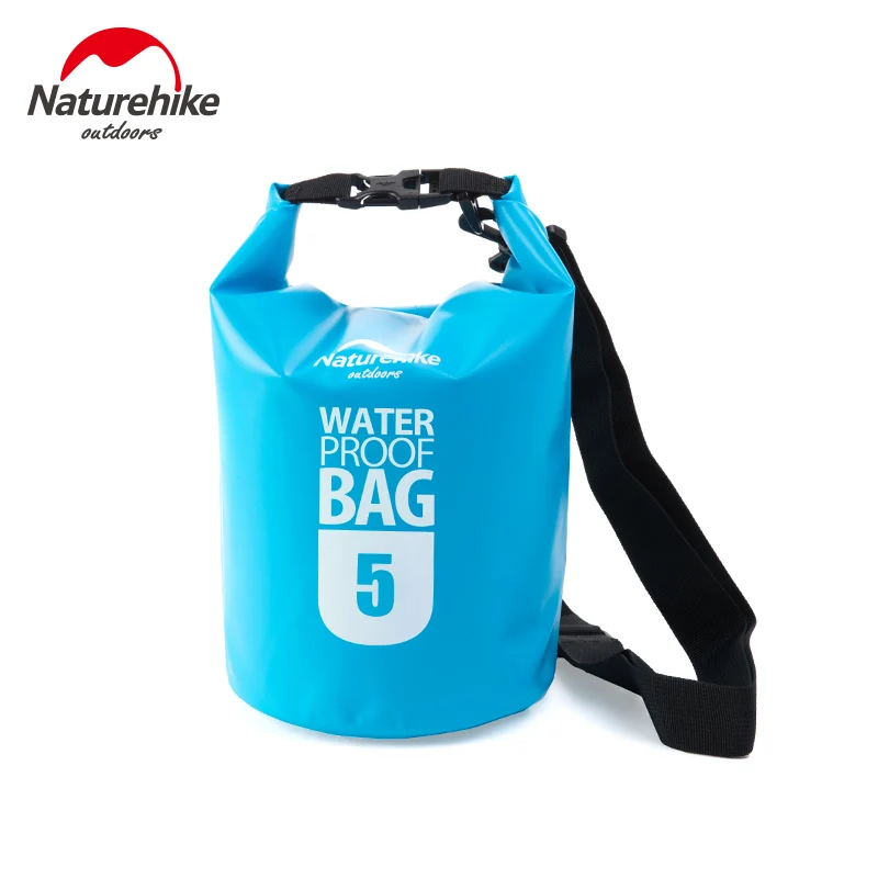 NatureHike Factory 500D сумка для воды Водонепроницаемая сумка для активного путешествия на плотах сумка для плавания пляжа кемпинга складной рюкзак тканевый резервуар для воды - Цвет: 5L Blue