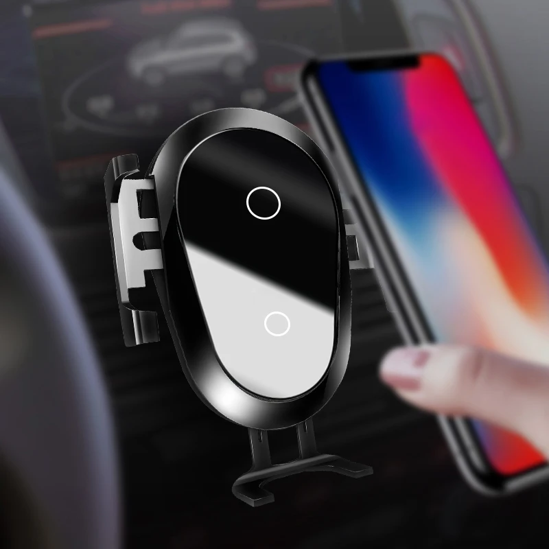 Автомобильное беспроводное зарядное устройство Qi для iPhone X держатель телефона