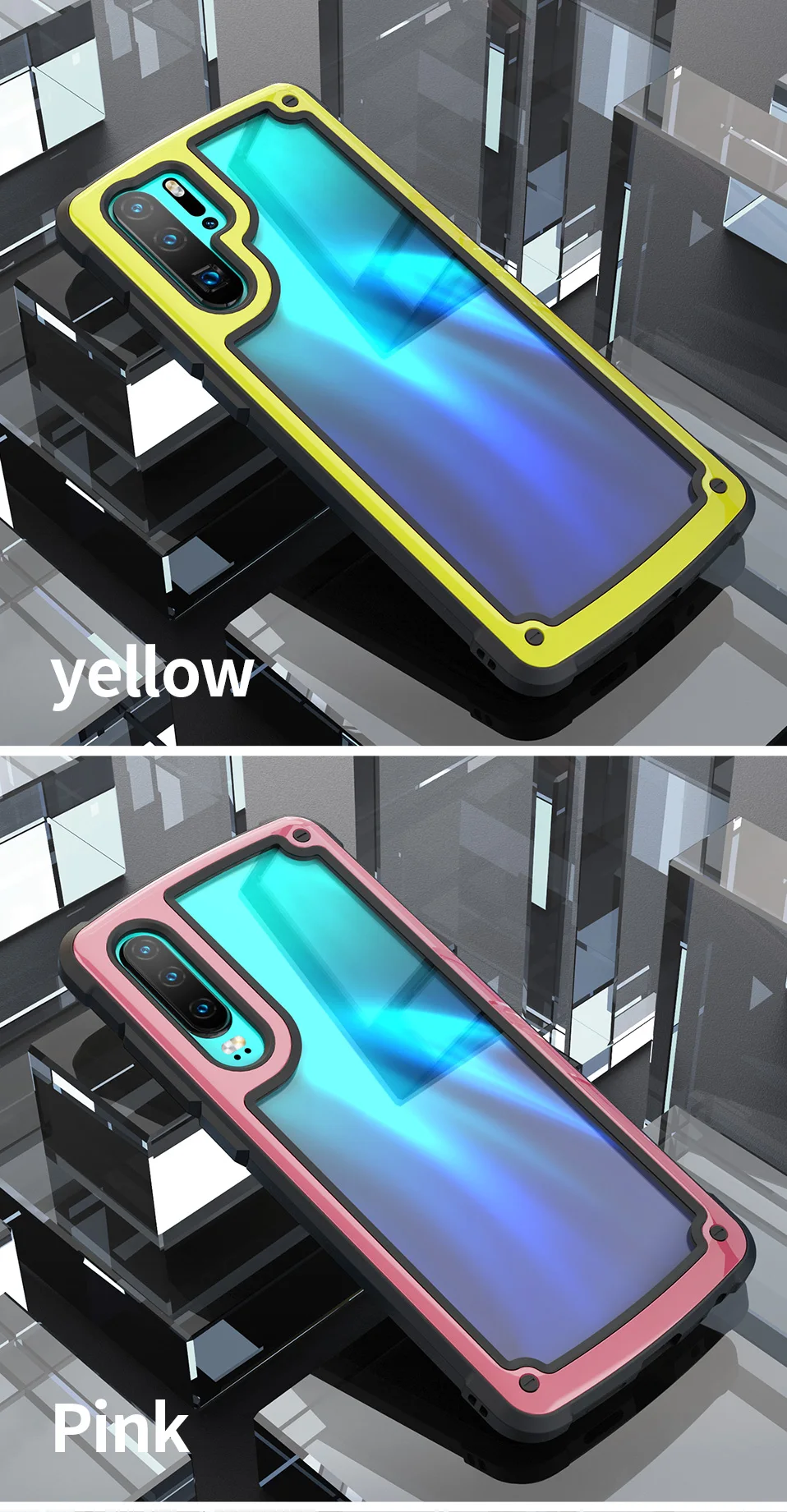 360 градусов полный противоударный чехол для huawei P30 P20 Lite Роскошный Жесткий PC+ TPU чехол для huawei P20 P30 mate 20 Pro Coque Capa